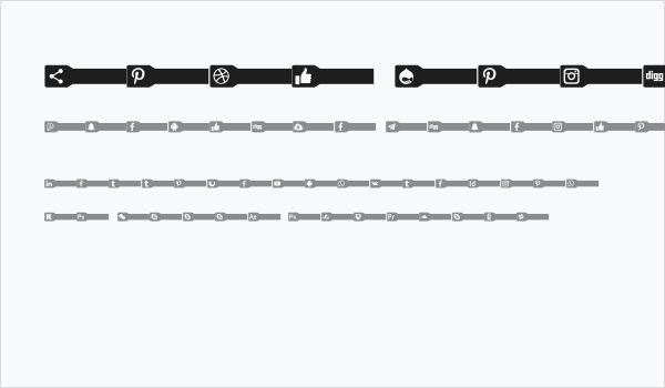 Font Social Pro Business Card