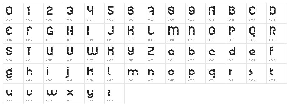 Font black friday Regular Character Map