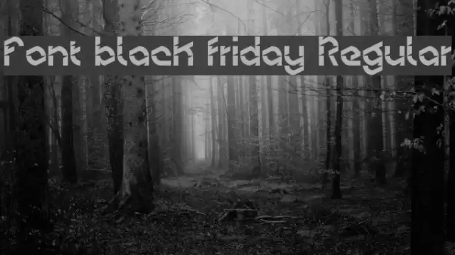 Font black friday Regular Font examples