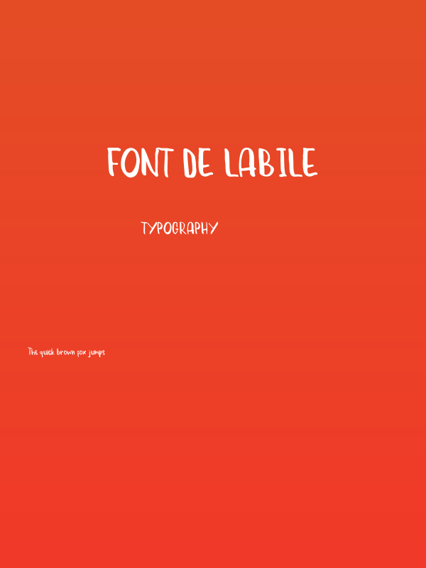 Font de Labile Poster