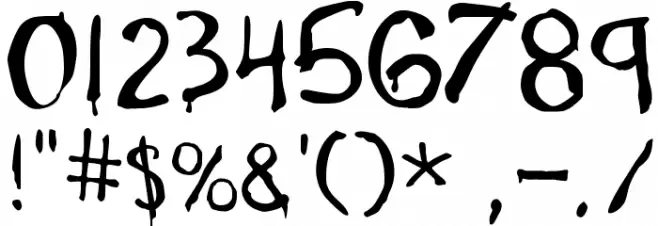 Font-fil-A Font OTHER CHARS