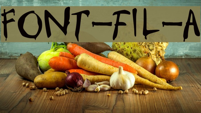 Font-fil-A Fonte examples