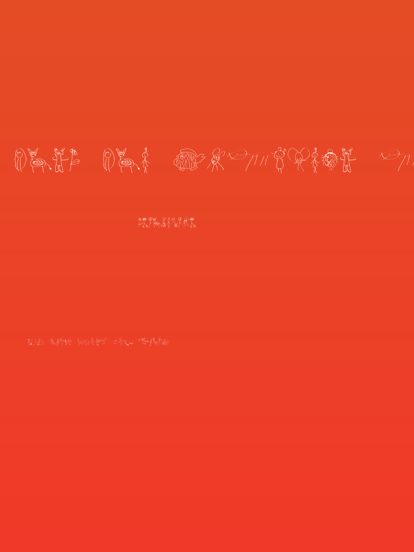 Font for Children Indo Poster