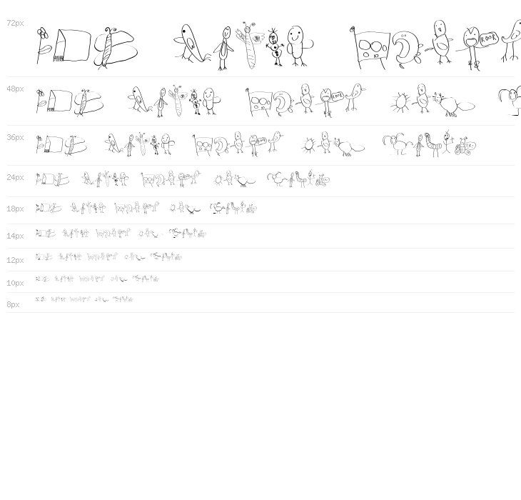 Font for Children Indo Waterfall