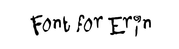 Font for Erin  Free Fonts Download