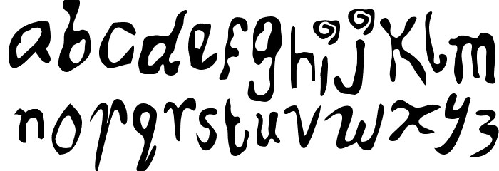 Font for Erin Font LOWERCASE