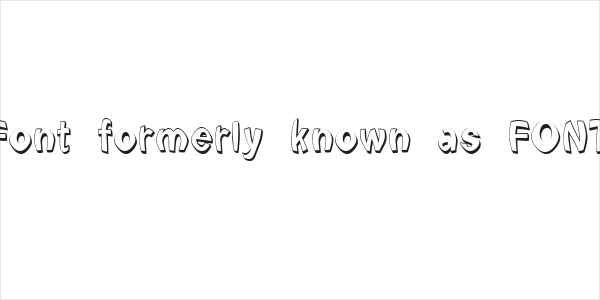 Font formerly known as FONT Logo