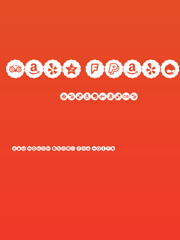 Font icons color Poster