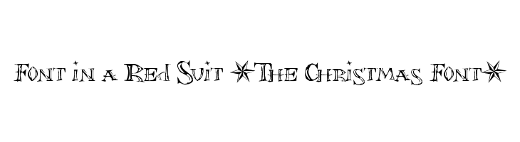 Font in a Red Suit [The Christmas Font]  フリーフォントのダウンロード
