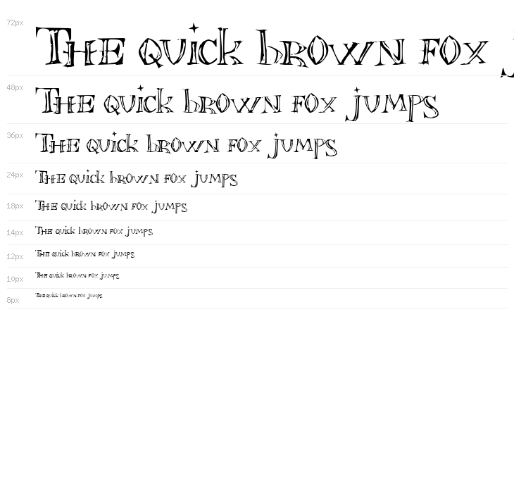 Font in a Red Suit [The Christmas Font] Waterfall