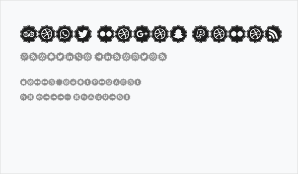 Font logos Color Business Card