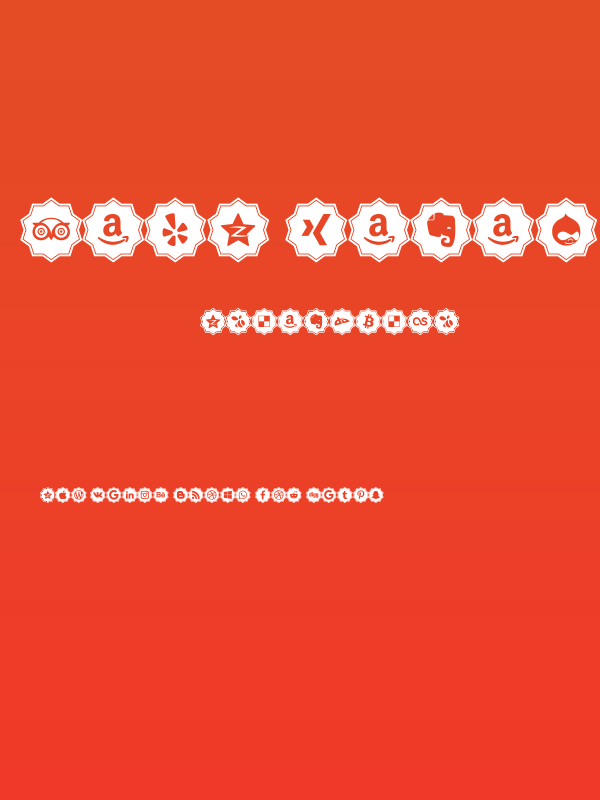 Font logos Color Poster