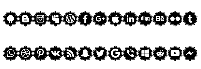 Font logos Color Font Litere mici