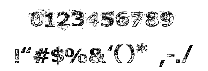 Font to a Chainsaw Font OTHER CHARS