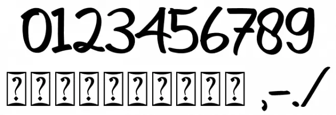 Font Font OTHER CHARS