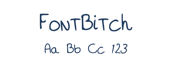 FontBitch Font Preview