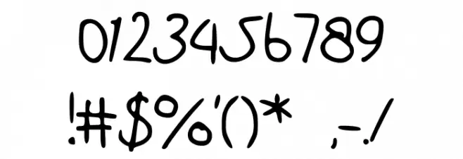 FontBitch Font Alte caractere