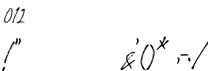 FontBlade Font OTHER CHARS