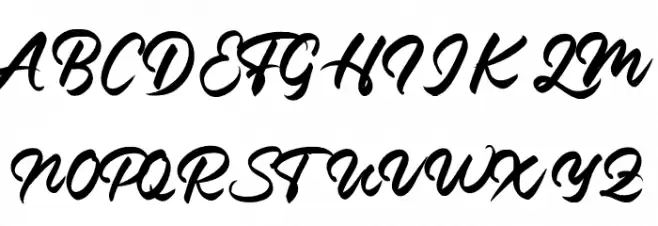 FontBrush Font UPPERCASE