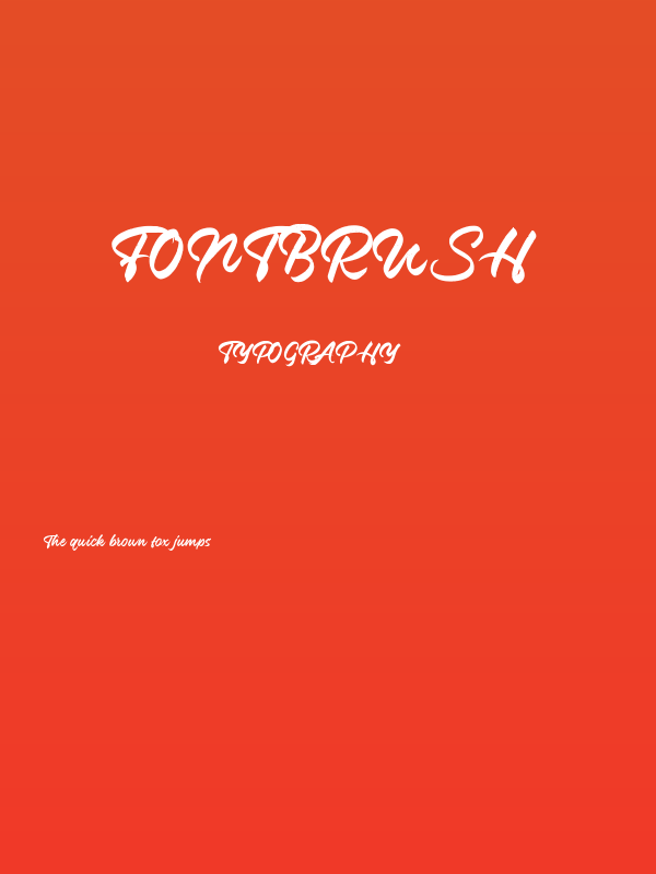 FontBrush Poster
