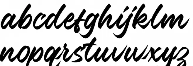 FontBrush Fuentes MINÚSCULAS