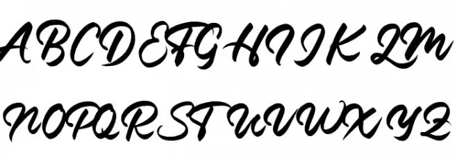 FontBrush خط أحرف كبيرة