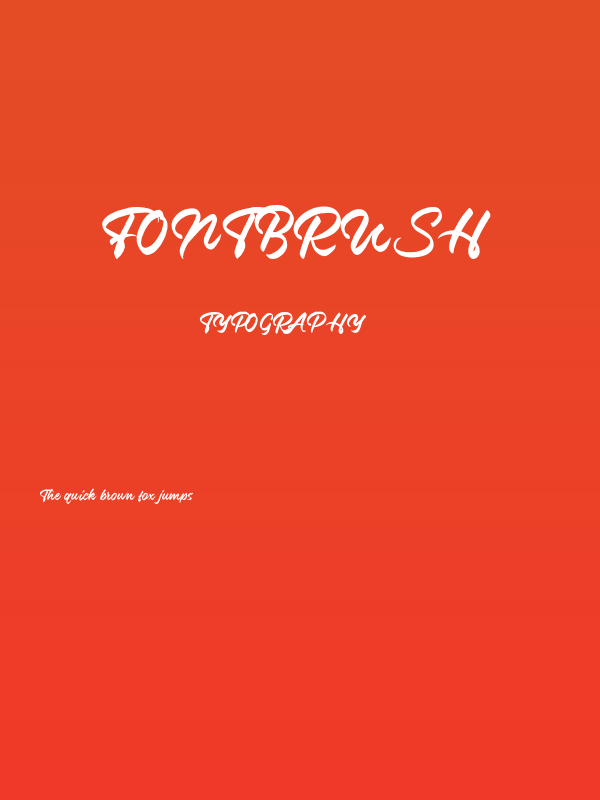 FontBrush Poster