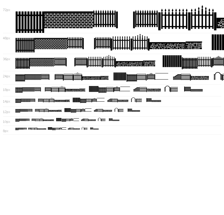 FontCo Fences Waterfall