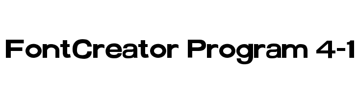 FontCreator Program 4-1  Descarca Fonturi Gratis