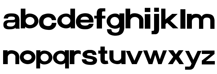 FontCreator Program 4-1 Schriftart Kleinbuchstaben
