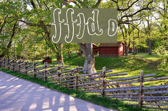 FontForTheDumped Outline Font examples