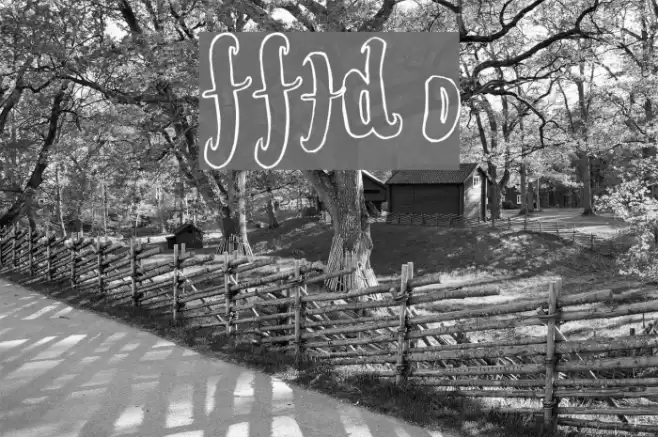 FontForTheDumped Outline Fonte examples