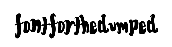 FontForTheDumped  Frei Schriftart Herunterladen