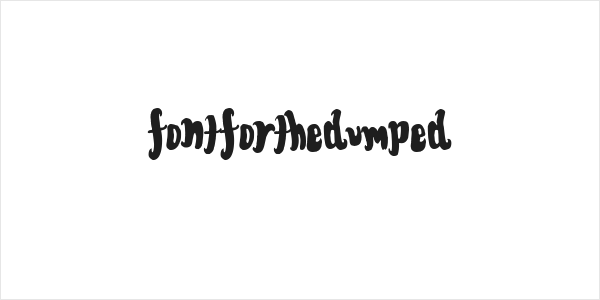 FontForTheDumped Logo