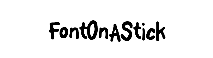 FontOnAStick Font