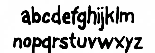 FontOnAStick 字体 小写