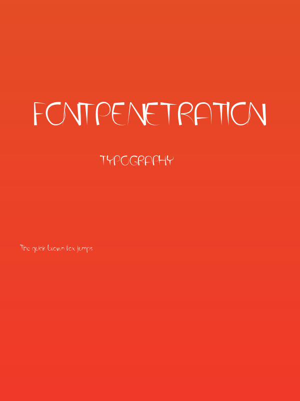 FontPenetration Poster