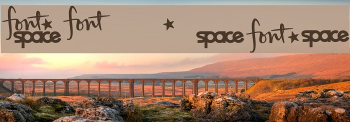 FontSpaceLogo Font examples