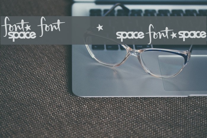 FontSpaceLogo Font examples