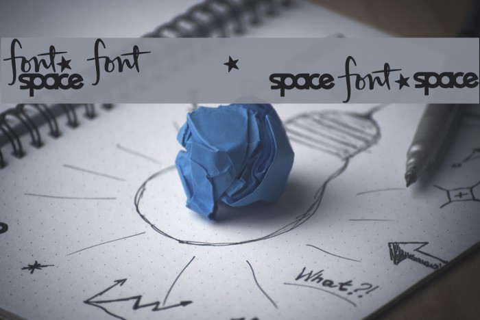 FontSpaceLogo Font examples