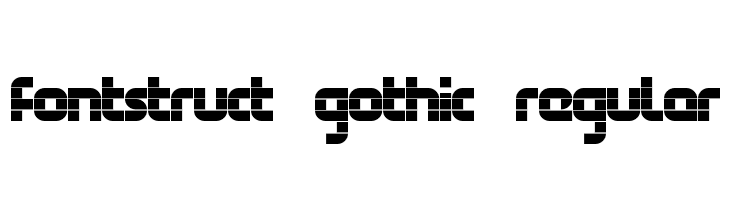 FontStruct Gothic Regular  नि: शुल्क फ़ॉन्ट्स डाउनलोड