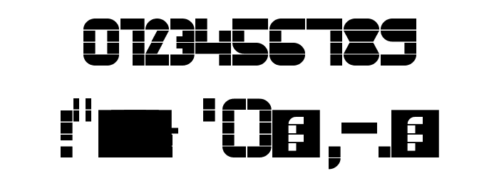 FontStruct Gothic Regular Font OTHER CHARS