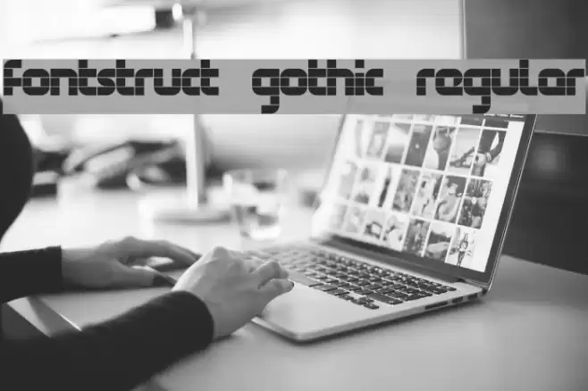 FontStruct Gothic Regular Schriftart examples