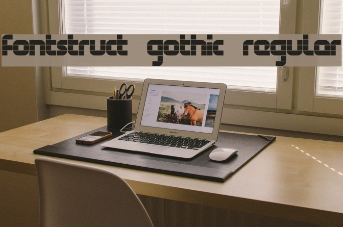 FontStruct Gothic Regular Font examples