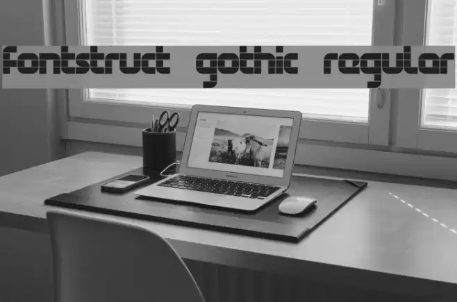 FontStruct Gothic Regular Schriftart examples