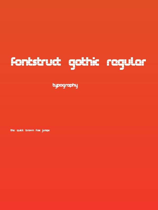 FontStruct Gothic Regular Poster