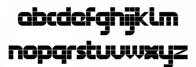 FontStruct Gothic Regular Schriftart Kleinbuchstaben