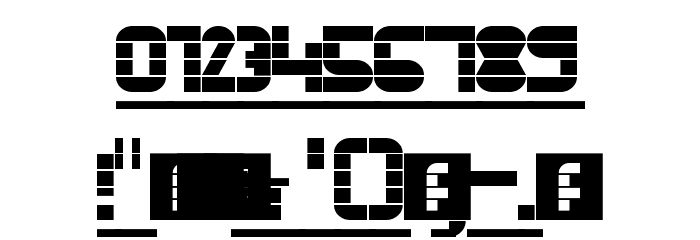 FontStruct Gothic Underlined Regular Font OTHER CHARS