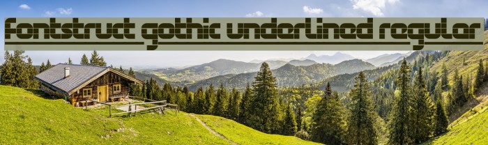FontStruct Gothic Underlined Regular Font examples