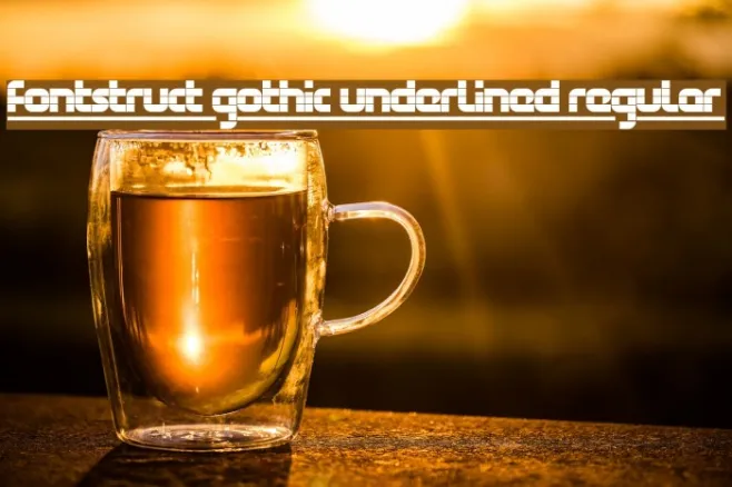 FontStruct Gothic Underlined Regular Example 3